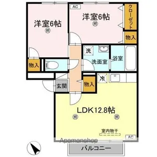 アドミレー樹太 D棟【1階】の間取り
