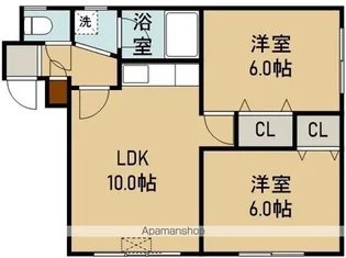 FIVE美原(ファイブミハラ)【1F右号室】の間取り