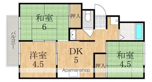 ハイツイヨマタ【1階】の間取り