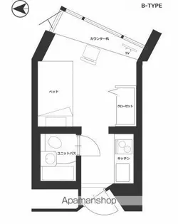 スタジオ明泉【4階】の間取り