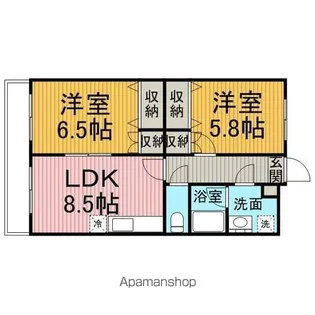 エトワール【202号室】の間取り