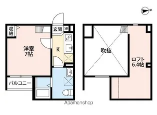 サンティエ園田【1階】の間取り