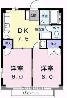 ドミール山田【2階】の間取り