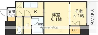 ウエリスアーバン守口【504号室】の間取り