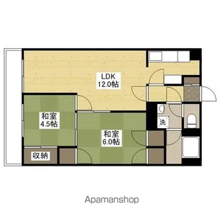 ティアンドケイ観光ビル【3階】の間取り
