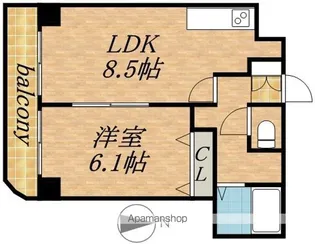 ローレル17【5階】の間取り