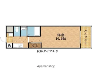 1Kの間取り画像