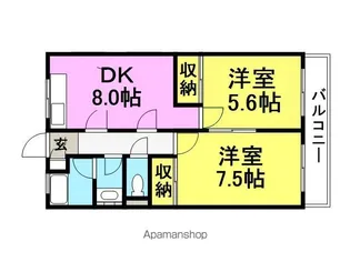 ローレルハイツ【302号室】の間取り