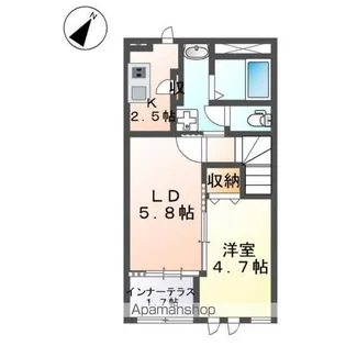 モルガンB【2階】の間取り