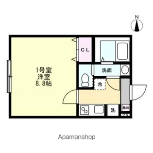 ベイルーム海老名アスター【1階】の間取り