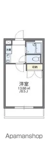 レオパレスSOUTHERNCROSS【202号室】の間取り