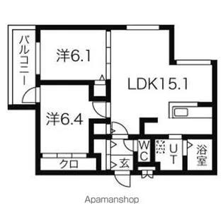 メルシメゾン【4階】の間取り