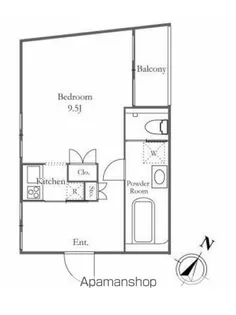 BEEVALLEY YOYOGIUEHARA【2階】の間取り