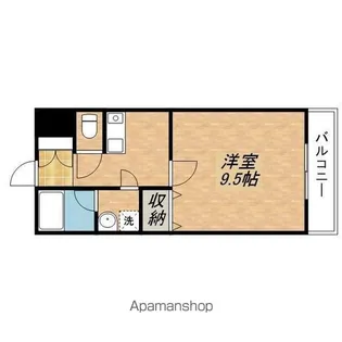 コテージ千秀石部【211号室】の間取り