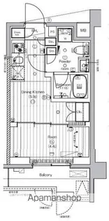 1DKの間取り画像