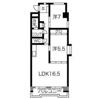 ウィンザーK&Y【2階】の間取り