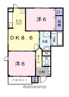 エヴァーグリーン A【1階】の間取り