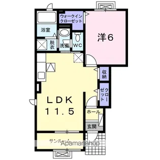 ラフィネⅢ【1階】の間取り