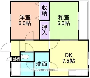 セントプレイス【2階】の間取り