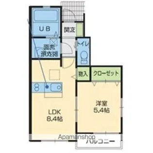ベルカーサ折口原【1階】の間取り