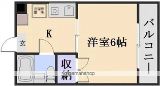 カーサ住吉【3階】の間取り