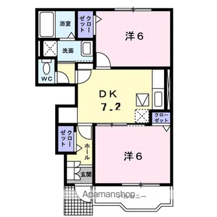 アウローラ【1階】の間取り