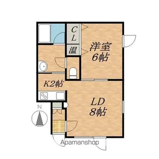 リリィバレー【1階】の間取り