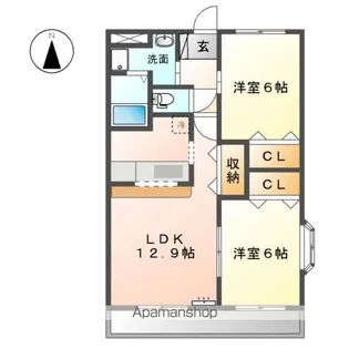 カームフィールド【2階】の間取り
