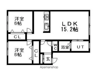 岩泉ハウスA【1階】の間取り