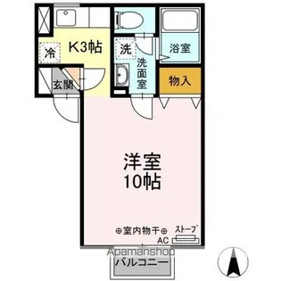 ボナージュ・ポム【2階】の間取り