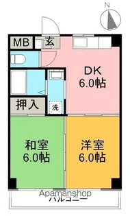 雷門ビル【4階】の間取り