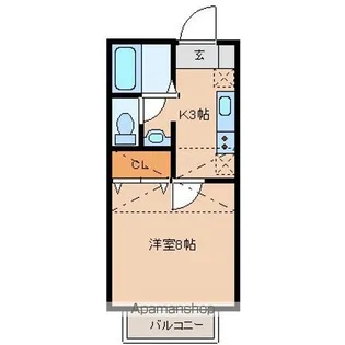 グランシャリオ中央【202号室】の間取り