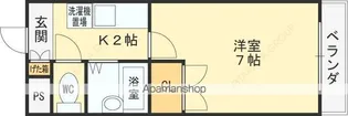 ミモザコート菱屋西【4階】の間取り