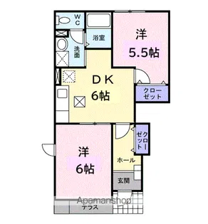 シャルマン天神 Ⅱ【1階】の間取り