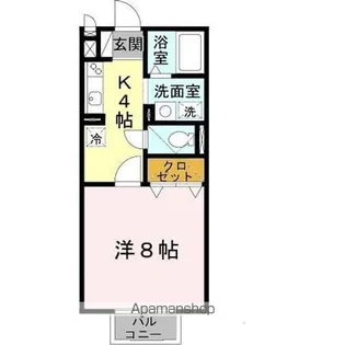 滋賀県彦根市高宮町【アパート】の間取り