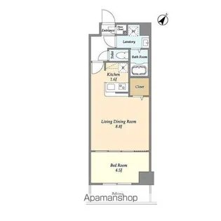 アルファコート常盤台3【1階】の間取り