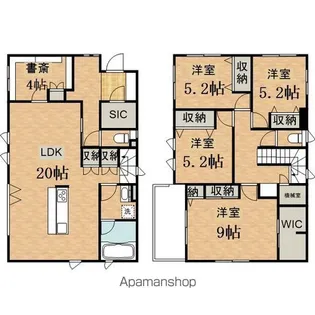 東京都日野市三沢4丁目【一戸建】の間取り