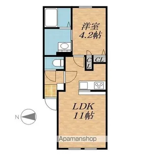エイコウ23.1 B棟【1階】の間取り