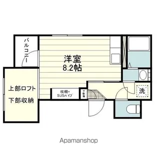 オーシャンパレス・KAI【401号室】の間取り
