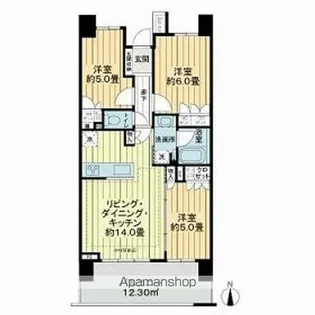 ライオンズ田端アートレジデンス【7階】の間取り