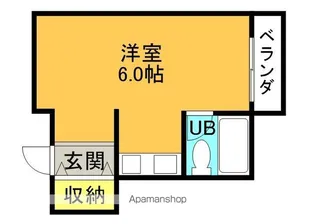 御殿山一棟マンション【2階】の間取り