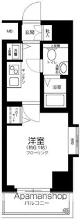 東京都港区芝2丁目【マンション】の間取り
