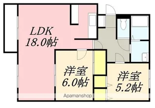 ハーベストⅠ【103号室】の間取り