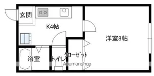 ミシェル在府【1階】の間取り