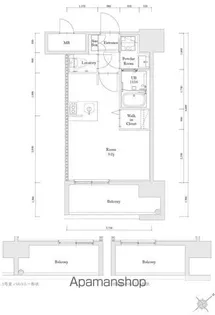 エンクレスト博多駅南FIT【6階】の間取り