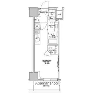ザ・パークハビオ入谷【6階】の間取り