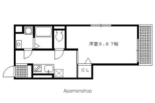 スパローテラス【101号室】の間取り