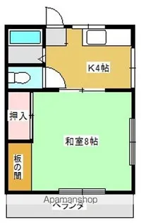 古川アパートⅡ【2階】の間取り