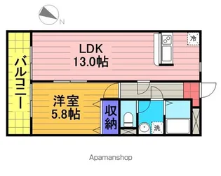 アムール ETOILE【1階】の間取り