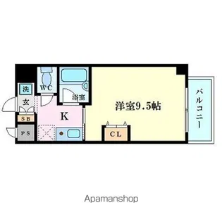 クレールメゾン【8階】の間取り